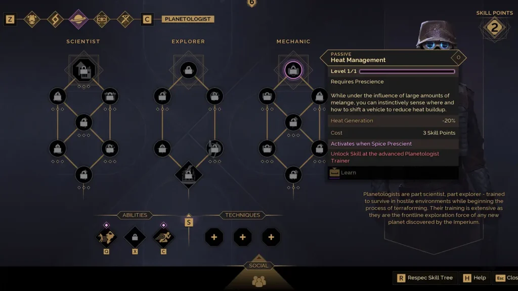 Dune Awakening All Planetologist Abilities – Complete Skill Tree and Power Explained