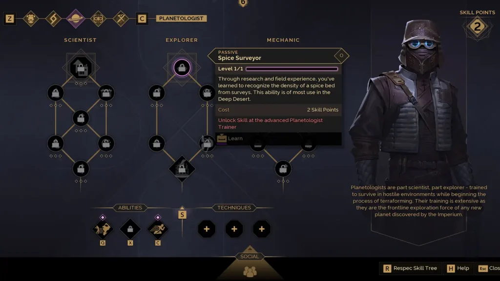 Dune Awakening All Planetologist Abilities – Complete Skill Tree and Power Explained