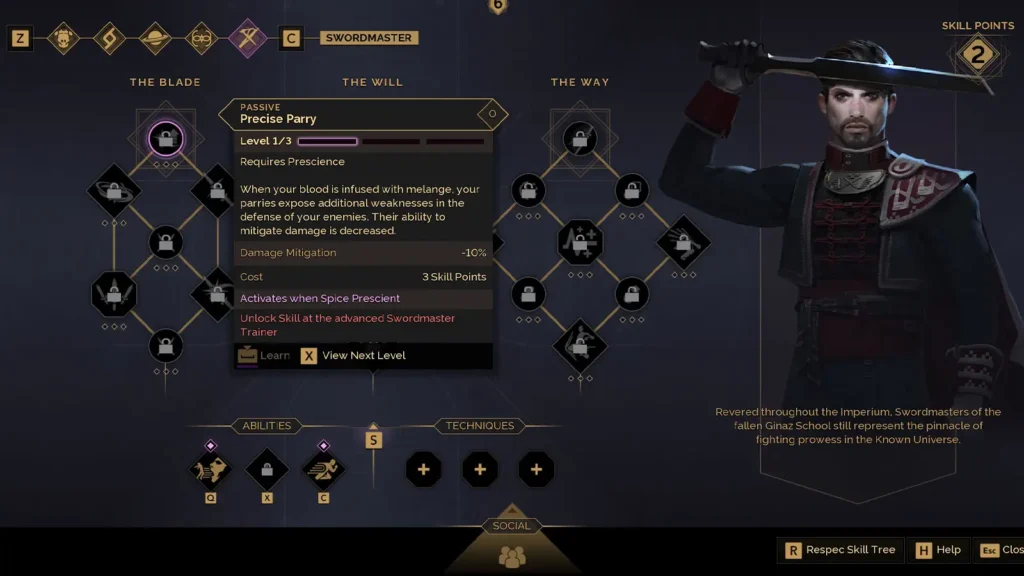 Dune Awakening All Swordmaster Abilities – Complete Skill Tree and Power Explained