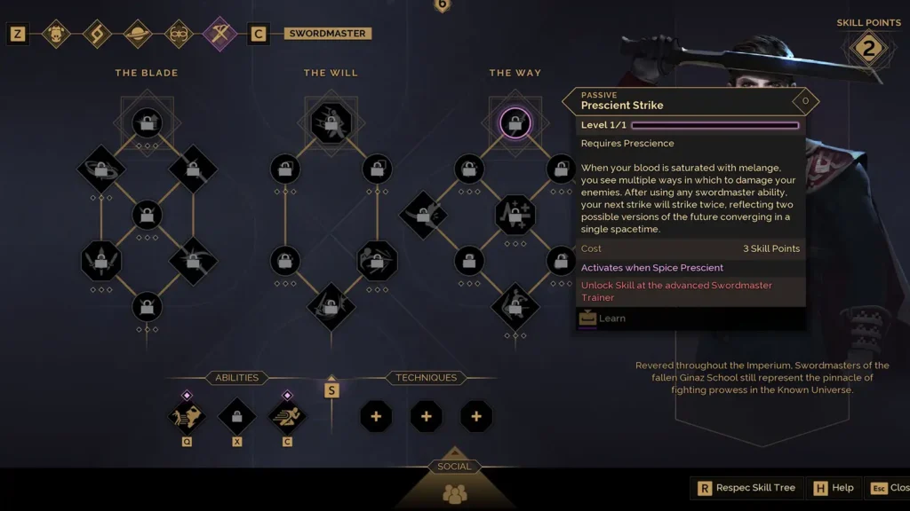 Dune Awakening All Swordmaster Abilities – Complete Skill Tree and Power Explained